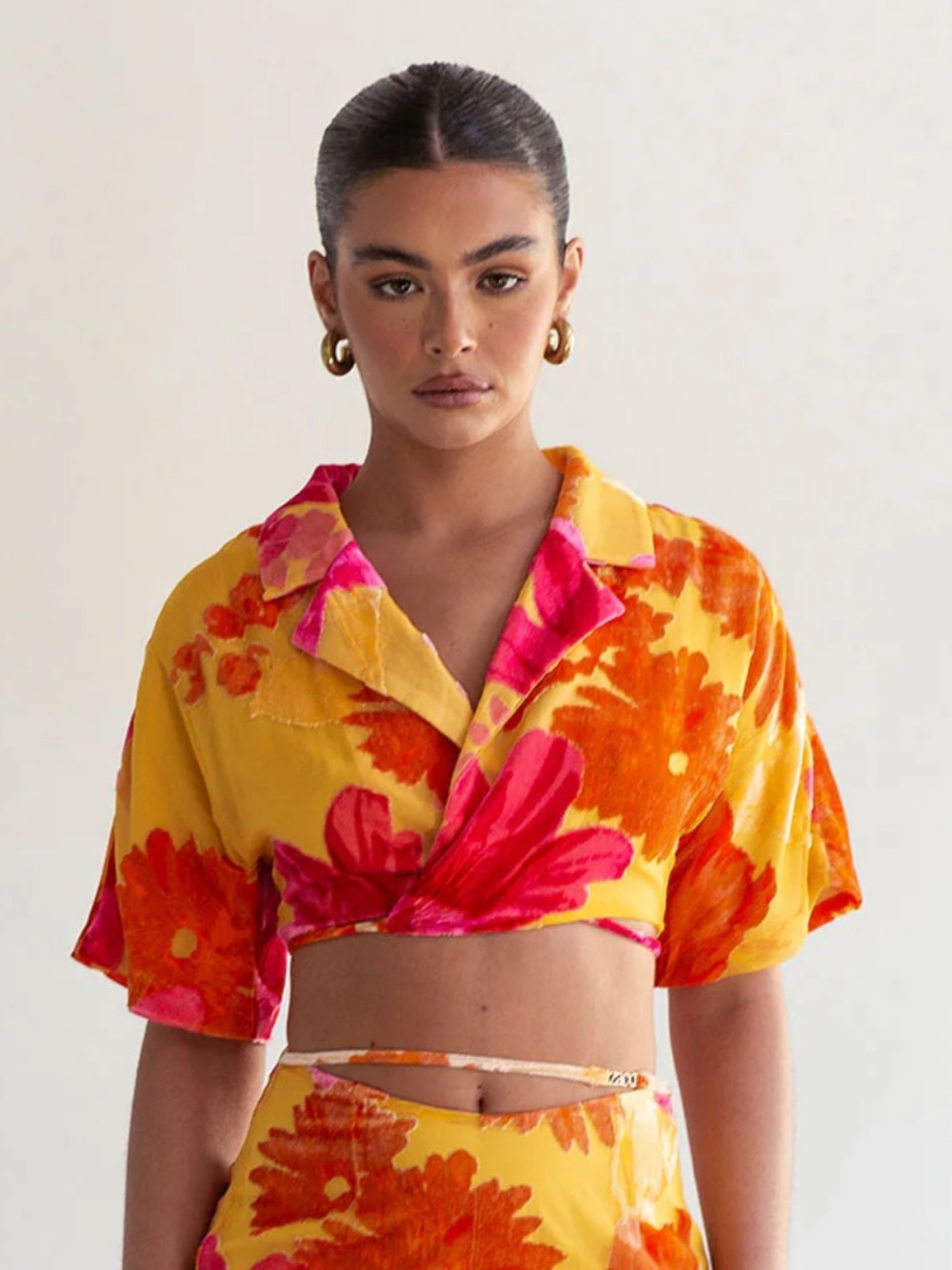 SABO SKIRT ZACO Sorrenta wrap top - floreale sunny